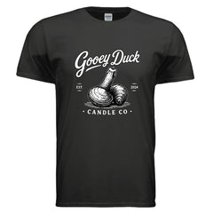 Black Gooey Duck Logo Tee, front view