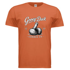 Orange Gooey Duck Logo Tee, front view