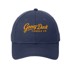 True navy Gooey Duck Logo Cap, front view